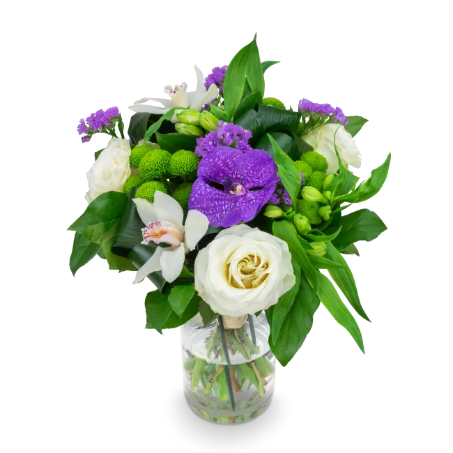 Bouquet of purple flowers